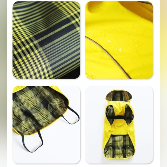 🐾 Dog Raincoat Hooded Poncho Waterproof Slicker, XS - Picture 3 of 9